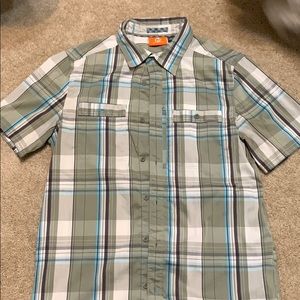 Merrell Casual Button Up Short Sleeve Size Small
